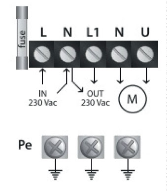 Схема подключения регуляторов скорости STR-1