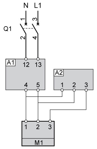 Схема подключения ПН1 и ПС1