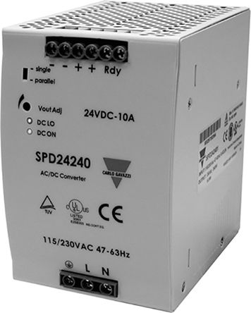 SPD482401, - DIN Rail Power Supply - 90 - 132V ac Input Voltage, 48V dc Output Voltage, 5A Output Current, 240W, Блок питания