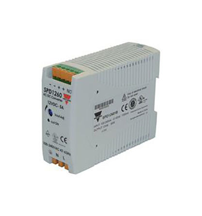 SPD12601B, - DIN Rail Power Supply - 85 - 264V ac Input Voltage, 12V dc Output Voltage, 5A Output Current, 60W, Блок питания